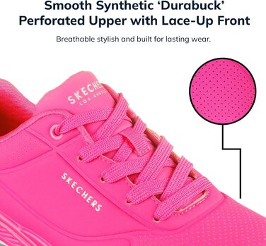 Кросівки жіночі Skechers UNO Night Shades Hot Pink 40 EU Durabuck