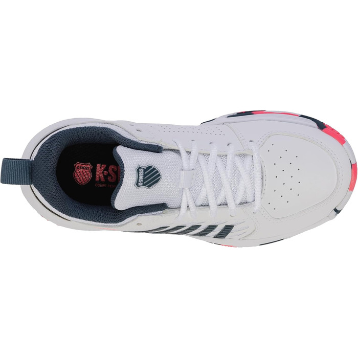 Кросівки для тенісу K-Swiss Kinder Court Express 2, білі, розмір 35 EU, Stargazer Neon Blaze