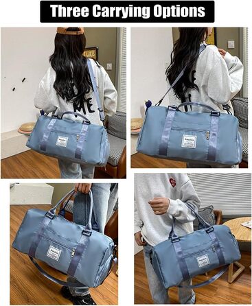 Спортивна сумка-рюкзак для подорожей, 29л, чорна: водонепроникна, з відділенням для взуття та мокрих речей