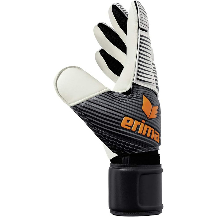 Воротарські рукавички Erima Skinator Hybrid Training 11 чорні/білі/помаранчеві