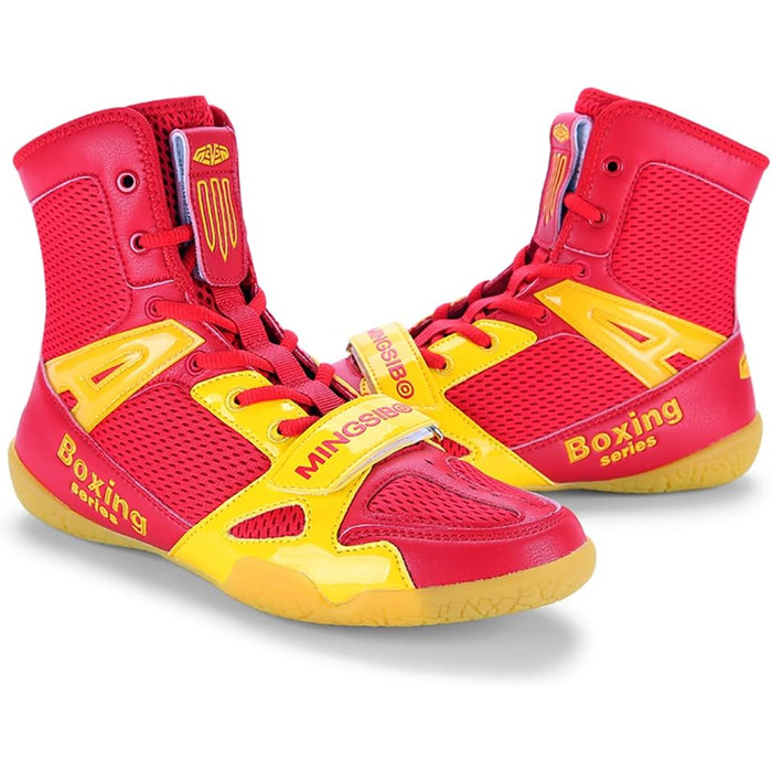 Чоловічі боксерські туфлі для боротьби, фітнесу та тренувань, розмір 42 EU, червоні