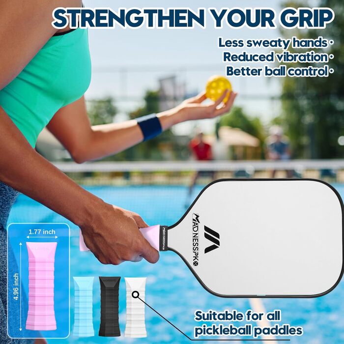 Набір для піклболу: 4 ракетки, 4 м'ячики, чохли для ручок, рушники та сумка. Легкий набір для всіх рівнів майстерності