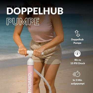 Надувний SUP-борд NOARD I 326x76x15см | SUP-борд для серфінгу | З аксесуарами | Для початківців та професіоналів | Дизайн Batik Flower