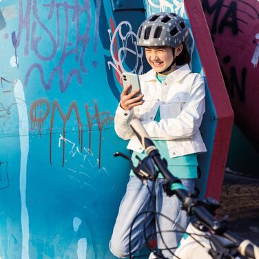 Велосипедний шолом ABUS Youn-I 2.0 з підсвіткою для дітей, підлітків та молоді, м'ятний, розмір M (52-57 см)
