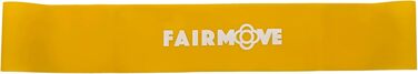 Гумові еластичні стрічки FAIR Move для фітнесу та йоги, 100% натуральний латекс, жовті (легкі, 1,5 кг опору)