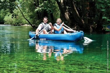 Надувний каяк Sevylor Adventure Kit для 2 осіб, з двома веслами і насосом, 314x88 см