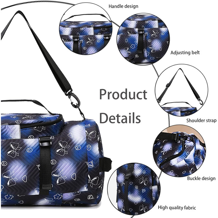 Спортивна сумка AUNGKWANG для дівчаток, водонепроникна, з відділенням для взуття та мокрого одягу (рожева)