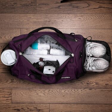 Спортивна та дорожня сумка Fitgriff® Mulberry - з відділенням для взуття та мокрих речей - для спорту, фітнесу та подорожей - 58 x 31 x 31 см