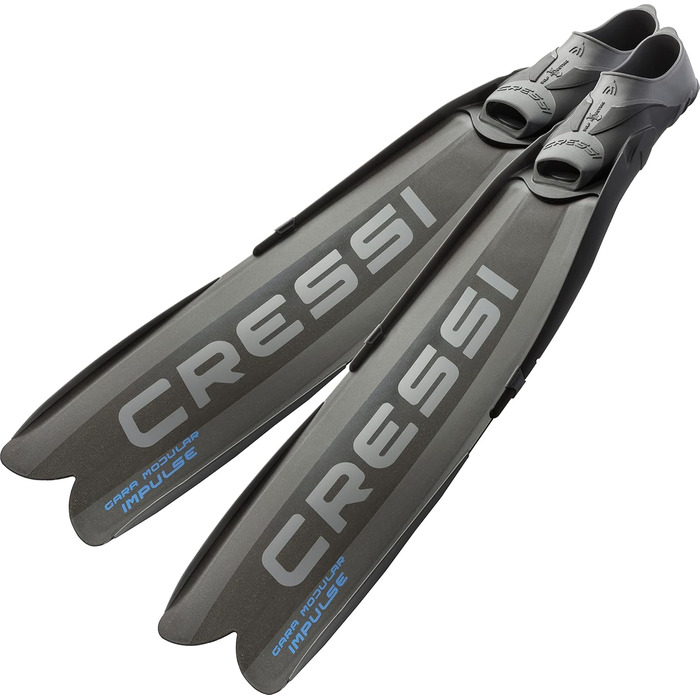 Ласти Cressi Gara Modular Impulse для фрідайвінгу з змінними лопастями, Італія, чорний
