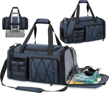 Спортивна сумка RAINSMORE 40L, водонепроникна, з відділенням для взуття, для чоловіків та жінок, для фітнесу, плавання, подорожей