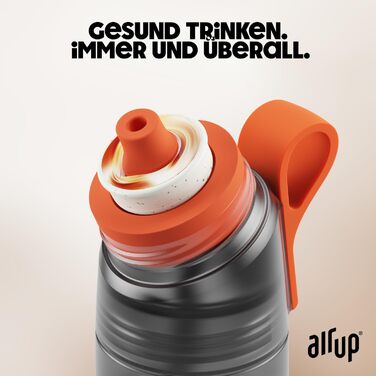 Пляшка для води air up 600 мл з аромат-подами та трубочкою, сіра, для школи, спорту, дітей, без цукру