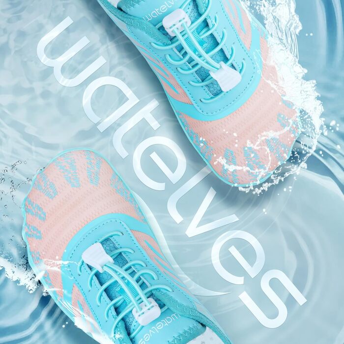 Водні черевики для жінок та чоловіків WateLves, підошва з неслизьким покриттям, широка передня частина, блакитний колір, розмір 37 EU