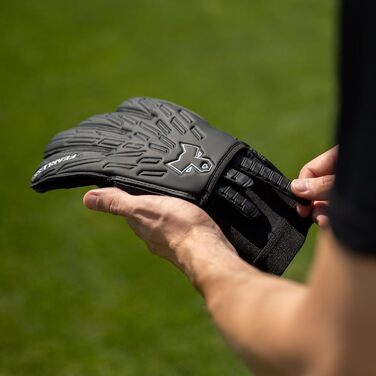 Воротарські рукавички Wolf V Onyx 2.0: дихаючі, з захистом пальців, антиковзкі, Rollfinger-крій, знімні шини – для дорослих та дітей