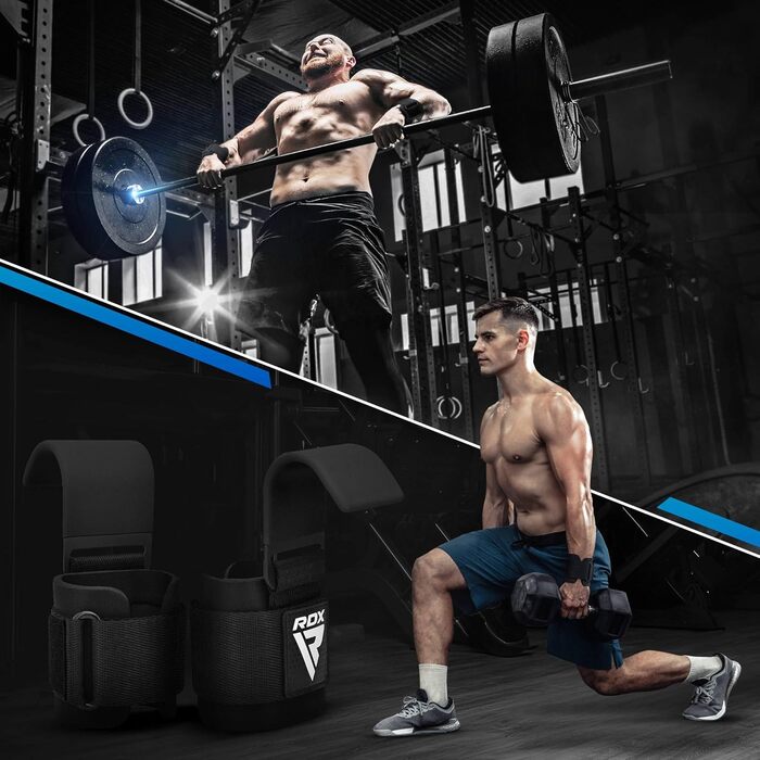 Навантажувальні гачки для важкої атлетики RDX, 8 мм, захист зап'ястя, професійні гачки для підйому штанги, фітнес, пауерліфтинг, чоловічі/жіночі, антиковзкі, армійного кольору