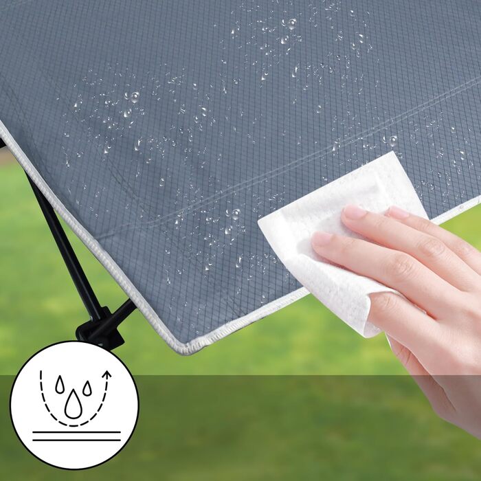 Розкладне ліжко для кемпінгу FIVMEN з сумкою для зберігання - 190x62x38 см, до 250 кг, для відпочинку на природі, в саду, у подорожах