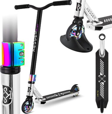 Трюковий самокат KESSER X-Limit-Pro 360° з підніжкою, підшипниками ABEC 9, 110 мм PU колесами, для дітей і дорослих