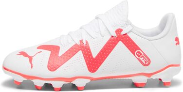Дитячі футбольні бутси PUMA Future Play FG/AG Jr для гри на траві та штучному покритті, 37 EU, білий/фіолетовий