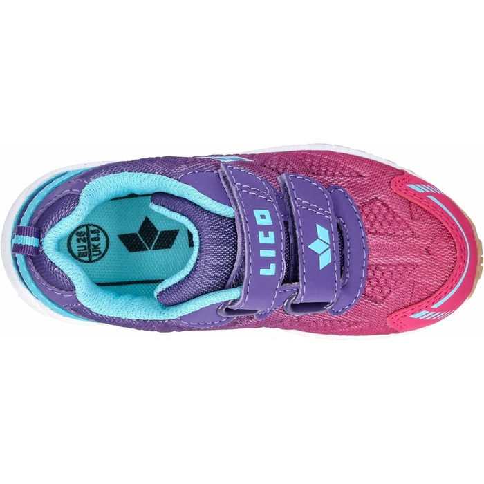 Дитячі кросівки Lico Flori VS (рожево-ліловий, блакитний), 31 EU (унісекс)