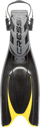 Ласти для підводного плавання Cressi Frog Plus L/XL 45-47 чорні/жовті для дорослих