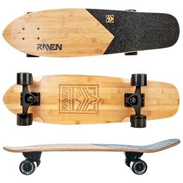 Longboard RAVEN для дітей та дорослих: скейтборд з алюмінієвими траками, PU колесами та підшипниками ABEC-9 Trevix