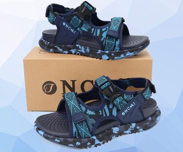 Чоловічі сандалі Oncaі Wandersandalen: ортопедичні трекінгові сандалі для відпочинку та спорту, блакитні, розмір 43 EU