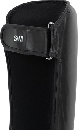 Захисники гомілок BENLEE Guardian з екошкіри, чорні (один)