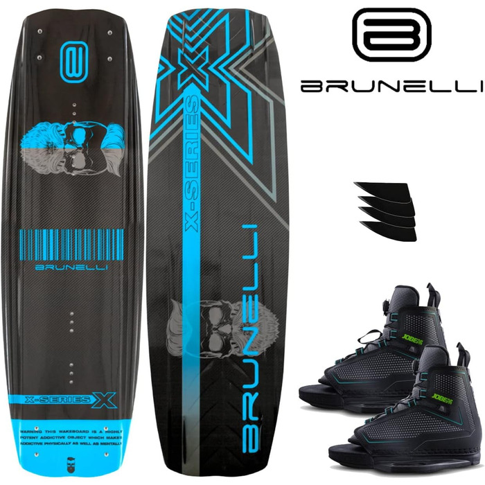 Комплект для вейкбордингу BRUNELLI Carbon 138 см з кріпленнями Jobe Maze