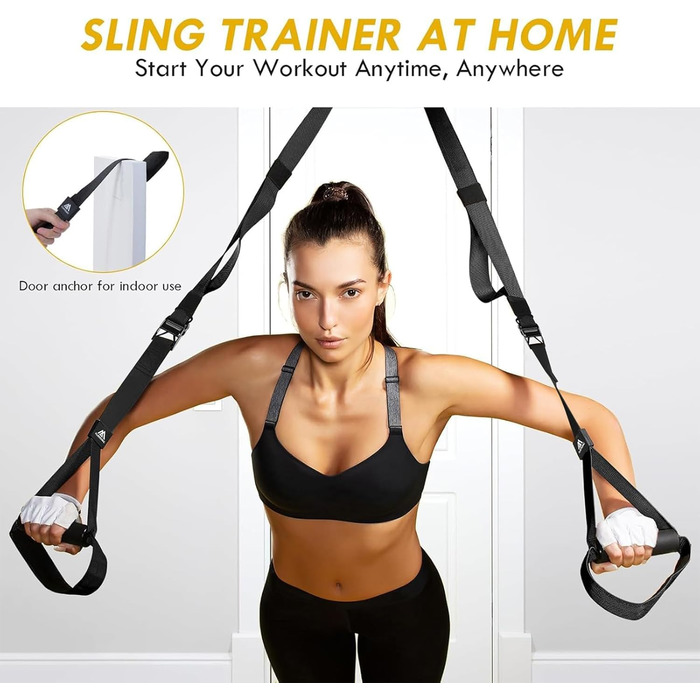 Шлінготренер Flintronic: Комплект для тренувань всього тіла вдома (Чорний)