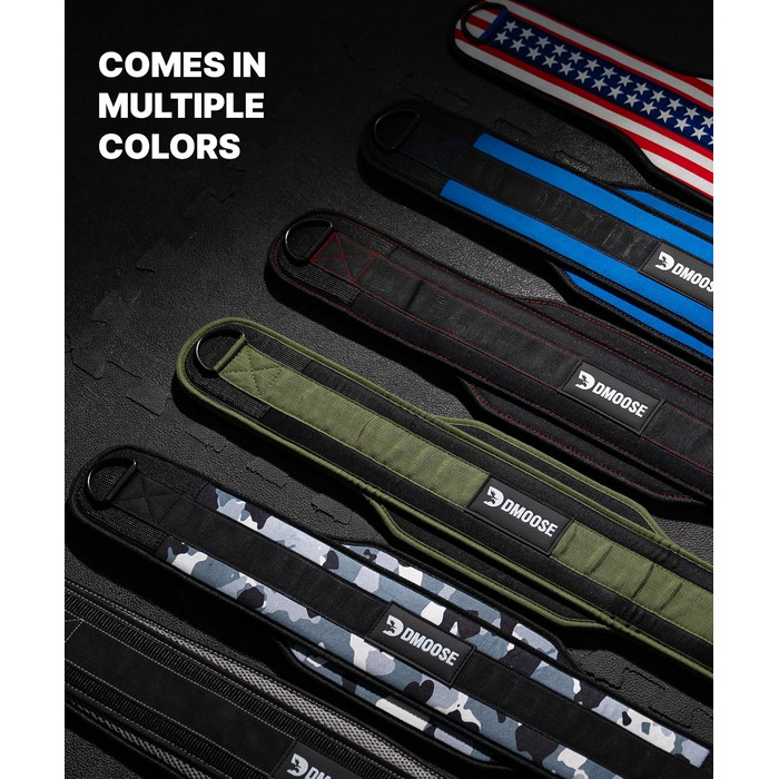 Пояс для важкої атлетики DMoose Dip-Gürtel зі сталевою ланцюгом 36' - для підтягувань та присідань, пояс для чоловіків та жінок, з неопреновою підтримкою, чорний