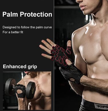 Рукавички для тренувань унісекс, фітнес-рукавички, рукавички для важкої атлетики, розмір XL, чорні
