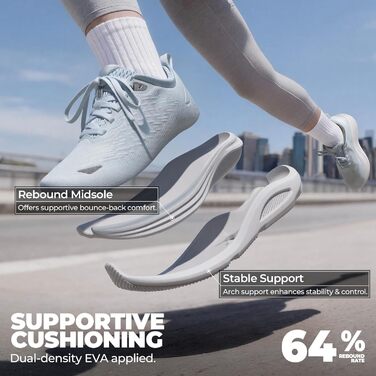 Жіночі кросівки Allswifit для ходьби, бігу та тенісу сині 41 EU. Зручні, дихаючі спортивні снікери з амортизацією