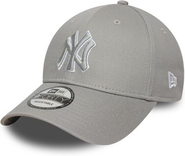 Кепка New Era 9Forty Strap Cap з вишитим логотипом New York Yankees (сіра)