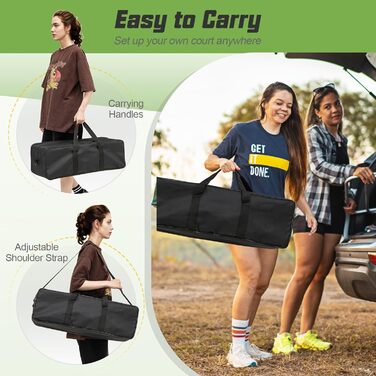 Волейбольна сітка LIFEZEAL для басейну: портативна, з регулюванням висоти, жовта