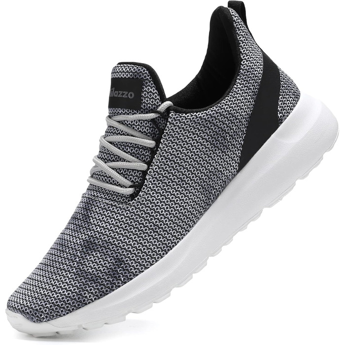 Чоловічі кросівки Milazzo для спорту та бігу – зручні, дихаючі, з антиковзкою підошвою. Ідеальні для повсякденного носіння та тренувань (1230grau, 45 EU)