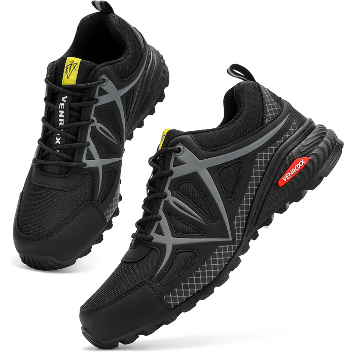 Чоловічі трекінгові кросівки для трейлраннінгу. Легкі, дихаючі, з антиковзкою підошвою. Розміри 39-48, чорний колір.