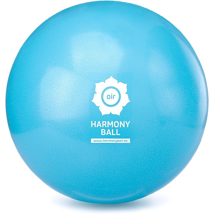 Гімнастичний м'яч HARMONY BALL 28 см, акваблакитний, антивибуховий, без фталатів, надувний, для пілатесу та фітнесу