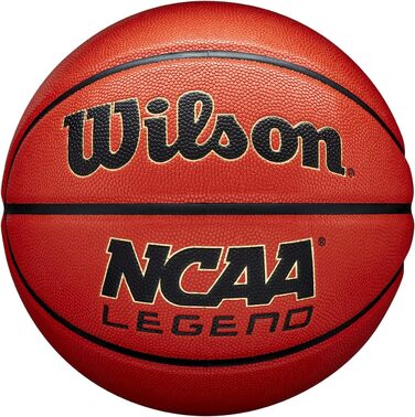 Баскетбольний м'яч Wilson NCAA Legend розмір 5, помаранчево-чорний, універсальний
