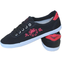 Жіночі боксерські кросівки DHAEY, зручні, дихаючі, легкі, унісекс, для карате, кунг-фу, тай-чі, тренувань, ранкової зарядки (Чорний, 44 EU)