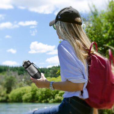 Спортивна пляшка ZORRI 700 мл, 1 л, 500 мл, 400 мл - BPA Free, для води, з содовою, без витоку, еко-пляшка для дітей, школи, спортзалу, фітнесу, велосипеда, сіра