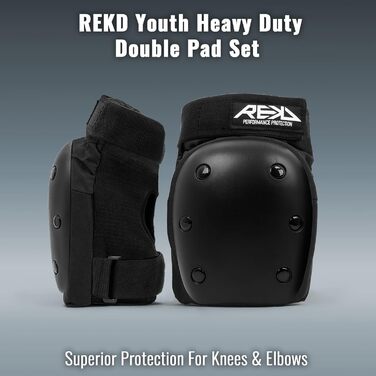 Дитячий захисний комплект Rekd Heavy Duty: наколінники, налокітники, накладки на зап'ястя