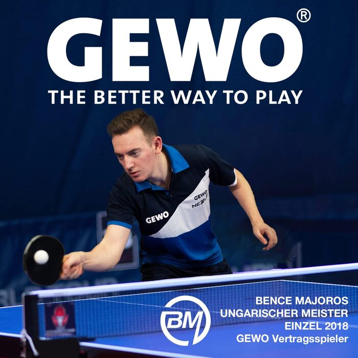 GEWO Select PRO тенісні м'ячі для настільного тенісу 3 зірки, пластикові 40+ мм зшиті, ITTF сертифіковані, білі, професійні, 3 шт.
