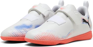 Дитячі футбольні бутси PUMA Future 8 Play V It Jr – біло-чорно-червоні (28 EU)