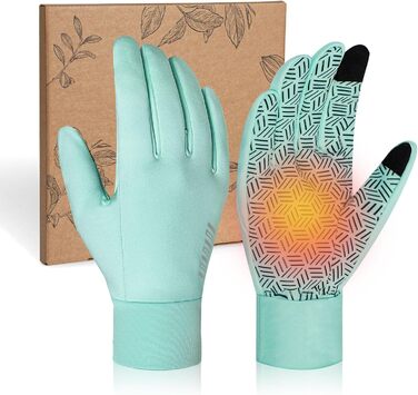 Зимові рукавички RIGWAR для чоловіків та жінок, водонепроникні рукавички для велосипеда з підтримкою сенсорного екрану, теплі вітрозахисні рукавички для їзди на мотоциклі, верхової їзди, походів, велосипедів та прогулянок (зелений, XXL)