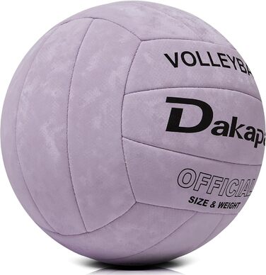Волейбольний м'яч Dakapal 5, для залу та пляжу, м'який, для початківців, підлітків та дорослих (фіолетовий). Без насоса.