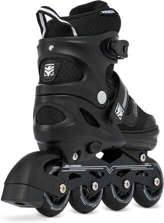 Інлайнери роликові ковзани RAVEN 2в1 для дітей та дорослих, регульовані 38-42 (25-27,5 см), Drill Black без клинка