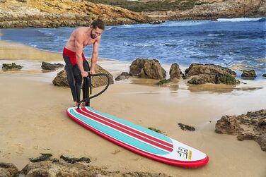 Надувний SUP-борд HYDRO FORCE Compact Surf 8' x 22'' x 3'' для Stand-Up Paddling, Multicolor
