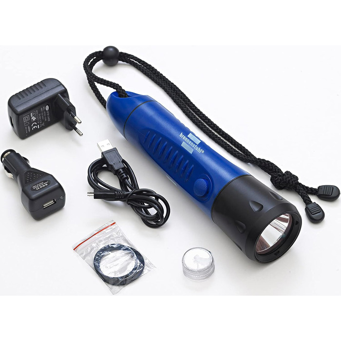 Ліхтар налобний Brennenstuhl Mistral Tauch, синій, 420 люмен