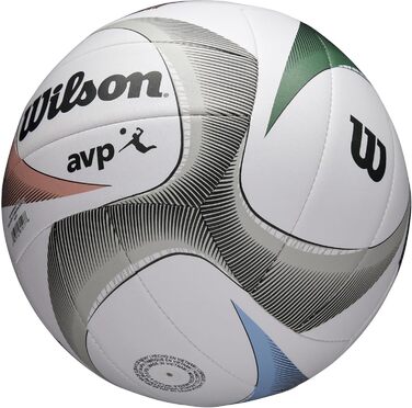 Волейбольний м'яч Wilson AVP PXL, білий/синій/зелений