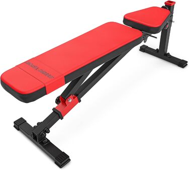 Універсальна регульована лавка для жиму Marbo Sport MS-L114, складна, червона, виробництво ЄС