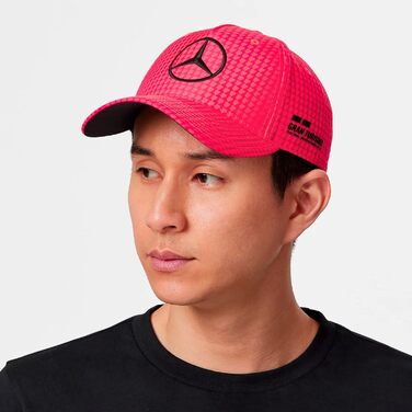 Кепка Mercedes AMG Petronas Formula One Team 2023 Lewis Hamilton Collection, неоново-рожева, універсальний розмір